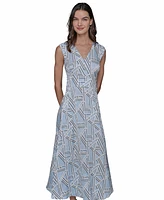Karl Lagerfeld Paris Women's Printed Maxi Dress