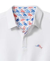 Tommy Bahama Men's Flamingo Mingle 5 O'clock Short Sleeve Polo Shirt