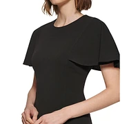 Calvin Klein Women's Flutter-Sleeve Sheath Dress