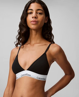 Calvin Klein Women's Modern Cotton Lightly Lined Triangle Bralette QF5650
