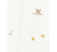 Carter's Baby Cotton Mini Bird-Print Sleep & Play Pajamas