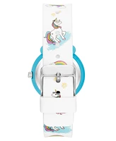 Armitron Kid's Quartz Cream Big White Unicorn Watch, 31mm