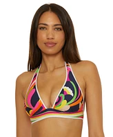 Trina Turk Women's Reversible Halter Bikini Top