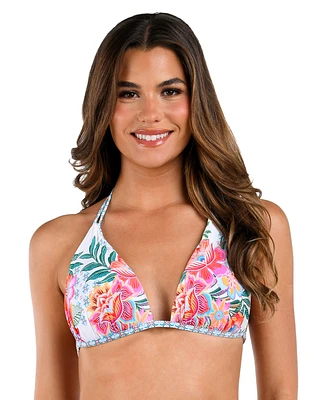 La Blanca Women's Riveria Resort Reversible Halter Bikini Top