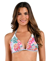 La Blanca Women's Riveria Resort Reversible Halter Bikini Top
