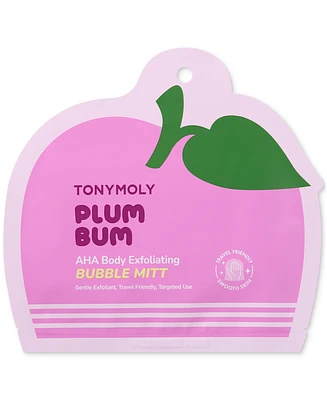 Tonymoly Plum Bum Aha Body Exfoliating Bubble Mitt