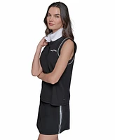Karl Lagerfeld Paris Women's Sleeveless Polo Shirt
