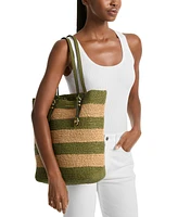 Michael Kors Quinn Large North South Woven Tote