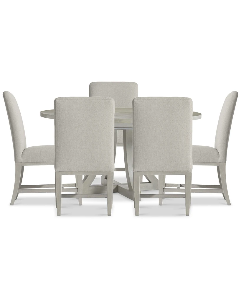 Cornelia 6-Pc. Dining Set (Round Table & 5 Side Chairs)