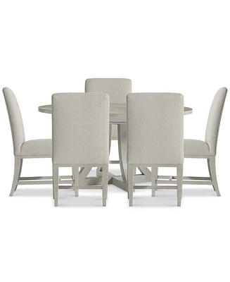 Cornelia 6-Pc. Dining Set (Round Table & 5 Side Chairs)