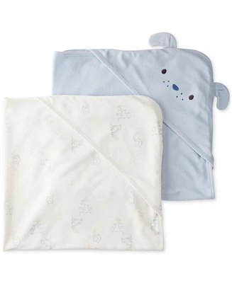 Carter's Baby Boys Hooded Terry Towels, 2 Pack