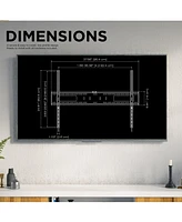 ProMounts Premium Flat / Fixed Tv Wall Mount for 60" to 110" TVs Up to 165lbs