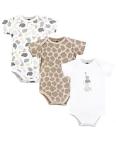 Hudson Baby Boys Cotton Bodysuits, Safari Friends, Preemie