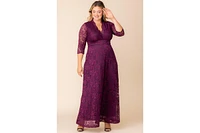 Kiyonna Plus Maria Lace Evening Gown