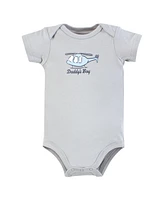 Hudson Baby Boys Cotton Bodysuits, Born To Fly, Preemie