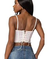 Edikted Women's Marlen Striped Corset