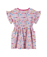 Andy & Evan Toddler Girls Toddler/Child Friendship Bracelet Print Dress