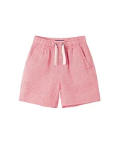 Andy & Evan Toddler Boys Toddler/Child Coral Seersucker Short Sleeve Buttondown Shirt Set