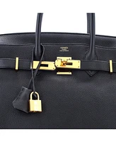 Pre-Owned HERMES Birkin Handbag Togo with Gold Hardware
