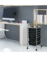 6 Drawers Rolling Storage Cart Organizer