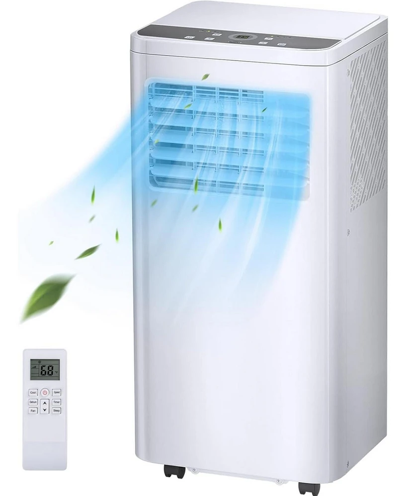 Zafro 10,000 Btu Portable Air Conditioner, 3-in-1 Ac Unit for Rooms up to 400 Sq. Ft, with Remote Control, 24H Timer, Sleep Mode & Window Kit, Ideal f