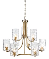 Hampton Hill 31.25" Opulentia 9-light Iron Chandelier