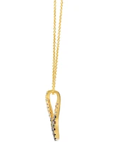 Le Vian Chocolate Ombre Diamond Teardrop Adjustable 20" Pendant Necklace (3/4 ct. t.w.) in 14k Gold