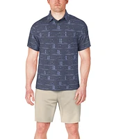 Pga Tour Men's Surfboard-Print Polo Shirt