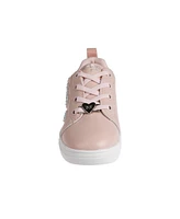 Bebe Toddler Girls Heart Lace with Court Sneakers