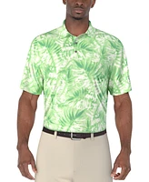 Pga Tour Men's Tropical Leaf-Print Polo Shirt
