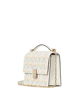 Kate Spade New York Deco Tweed Chain Strap Mini Shoulder Bag