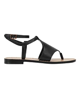 Marc Fisher Ltd Women's Lille Ankle Strap Flat Thong Sandals