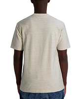 Karl Lagerfeld Paris Men's Textured Stripe Logo T-Shirt