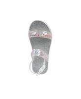 Bebe Toddler Girls Loose Glitter Straps Sandals