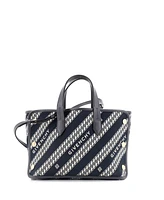 Pre-Owned Givenchy Mini Bond Shopper Tote Logo Jacquard Canvas