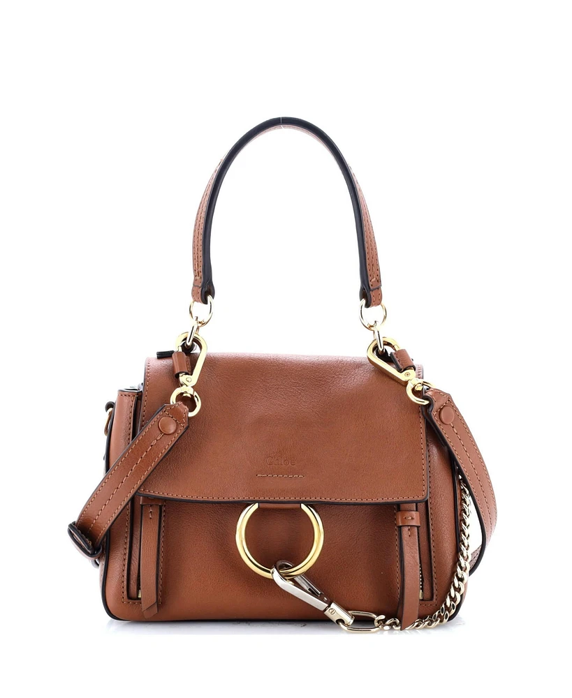 Pre-Owned Chloe Mini Faye Day Bag Leather