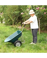 Two wheeled trolley for garden 15 inch pneumatic wheel