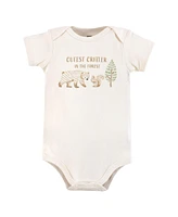 Hudson Baby Boys Cotton Bodysuits, Cutest Critter, Preemie