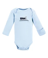 Luvable Friends Baby Boys Preemie Long Sleeve Bodysuits 3pk, Train, Preemie