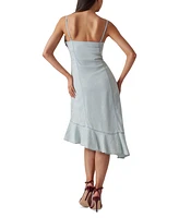 Guess Women's Francisca Asymmetrical Ruffled-Hem Dress