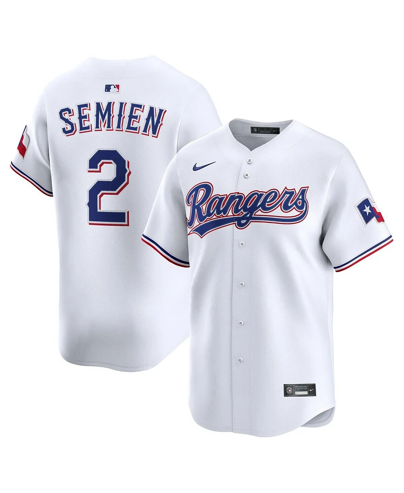 Nike Men's Marcus Semien White Texas Rangers Alternate Limited Player Jersey