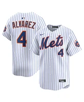 Nike Men's Francisco Alvarez White New York Mets Home Limited Player Jersey