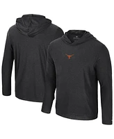 Colosseum Men's Black Texas Longhorns Long Sleeve Hooded T-Shirt