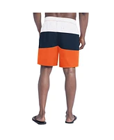 G-iii Sports by Carl Banks Men's Orange/Navy Denver Broncos Sunrise Volley Swim Shorts
