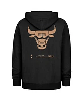 '47 Brand Men's Black Chicago Bulls 2024/25 City Edition Double Crossover Foundation Pullover Hoodie