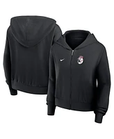 Nike Women's Black Cincinnati Reds Lightweight Full-Zip Hoodie
