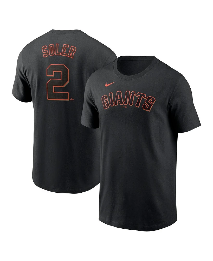 Nike Men's Jorge Soler Black San Francisco Giants Fuse Name Number T-Shirt