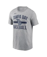Nike Men's Heather Gray Tampa Bay Rays Arched T-Shirt