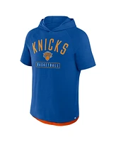 Fanatics Men's Deep Royal New York Knicks Pass Legend Hooded T-Shirt