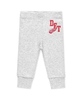 Wear by Erin Andrews Baby Boys and Girls 3-Piece Detroit Red Wings Turn Me Around Bodysuits Pants